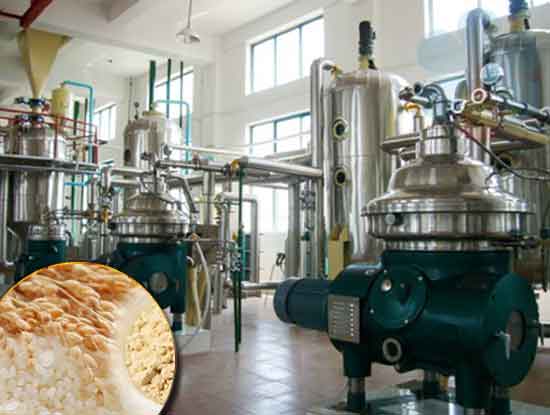 Planta de refinación de aceite de salvado de arroz