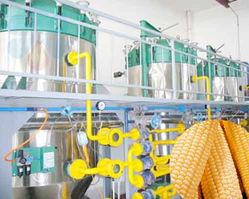 Planta de refinación de aceite de germen de maíz