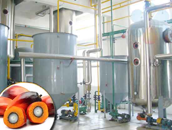 Planta de refinación de aceite de almendra de palma
