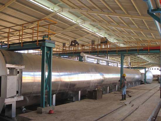 Estación de esterilización de fruta de palma