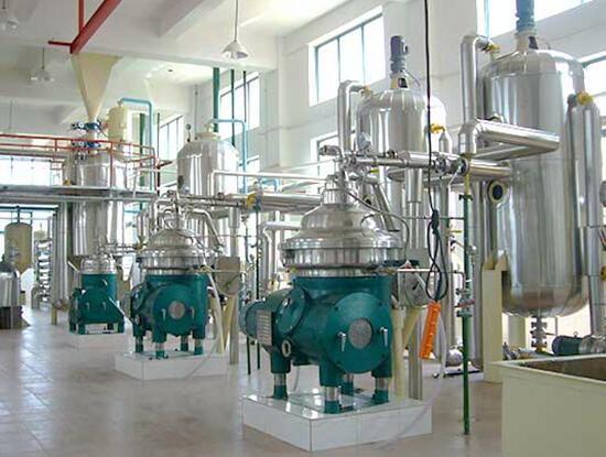 Planta de refinería de aceite de almendra de palma
